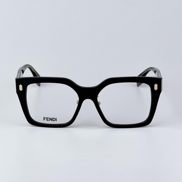 Fendi FENDI ROMA FE50085F 001 Men NEW AUTHENTIC Eyeglasses Oversized Black - Picture 1 of 9